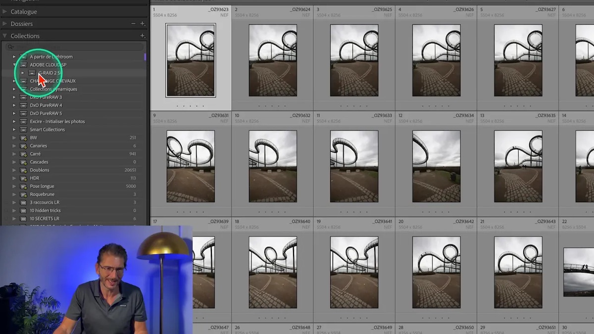 Organisation des ensembles de collections dans Lightroom Classic
