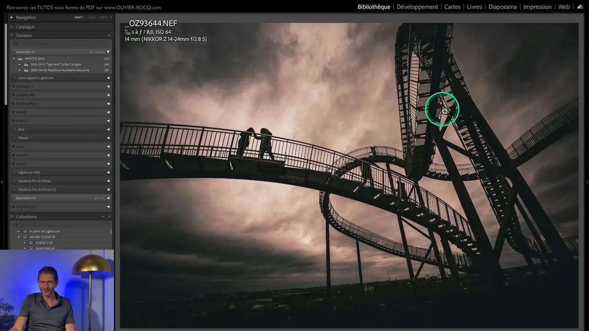 Photo retouchée sur iPad synchronisée dans Lightroom Classic
