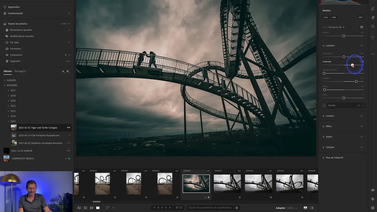Synchronisation d’une photo modifiée vers Lightroom Cloud