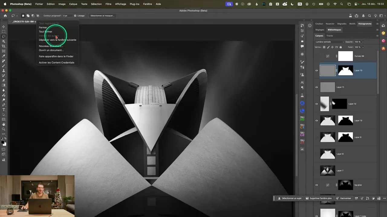 Boîte de dialogue Photoshop proposant l’enregistrement en PSB pour un fichier trop volumineux