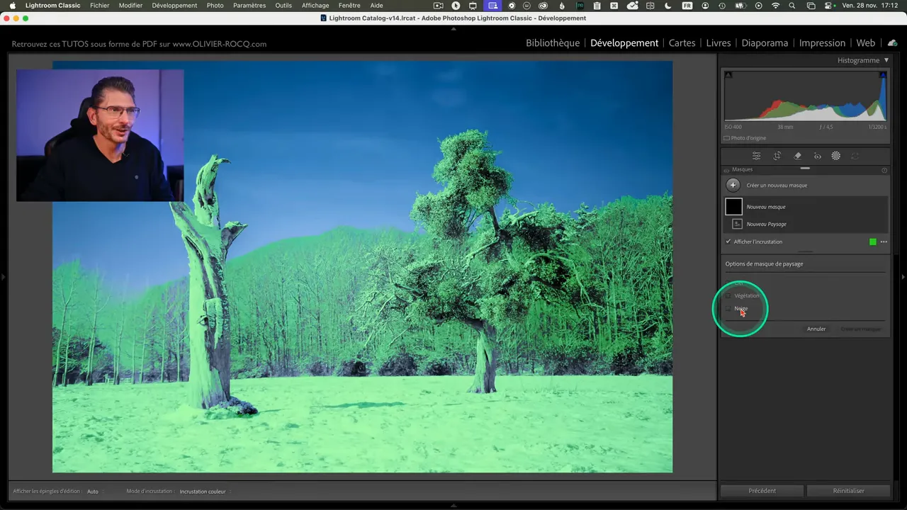 Masque Neige généré automatiquement