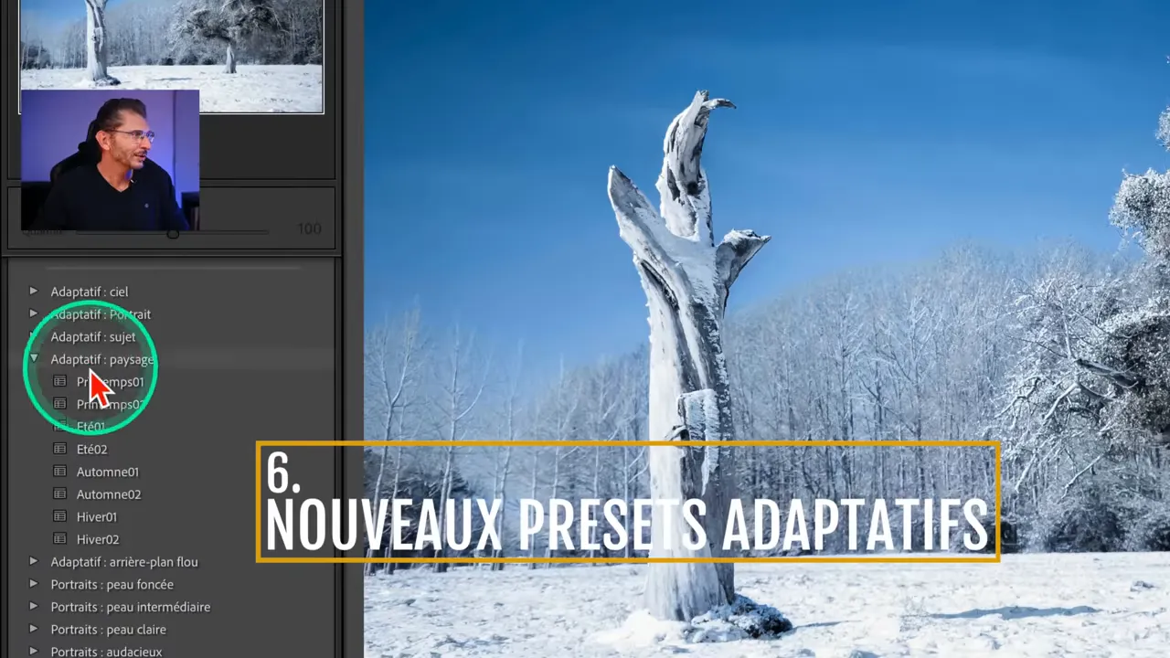 Presets adaptatifs Saisons Lightroom