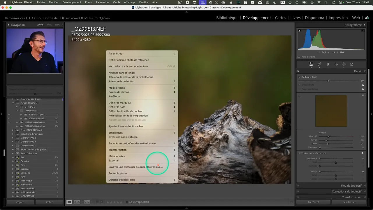 Export DNG contenant tous les réglages