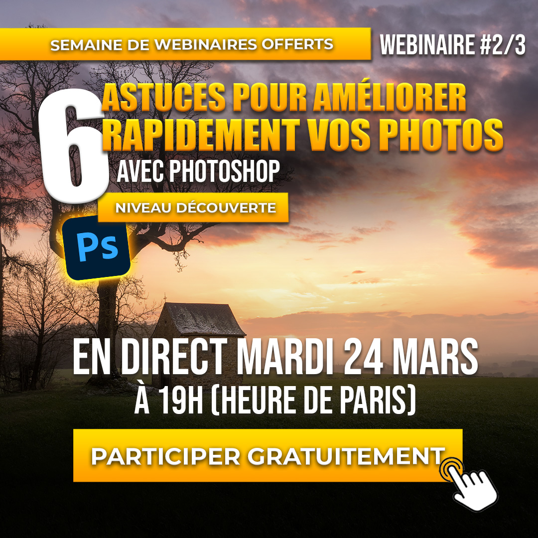 2nd replay semaine d&eacute;couverte Photoshop niveau d&eacute;couverte