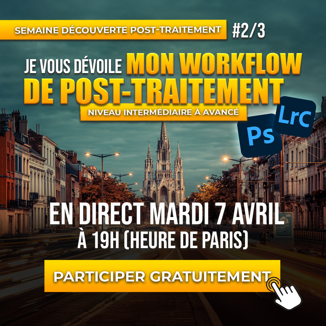 2nd webinaire formations Photohop et Lightroom niveau interm&eacute;diaire