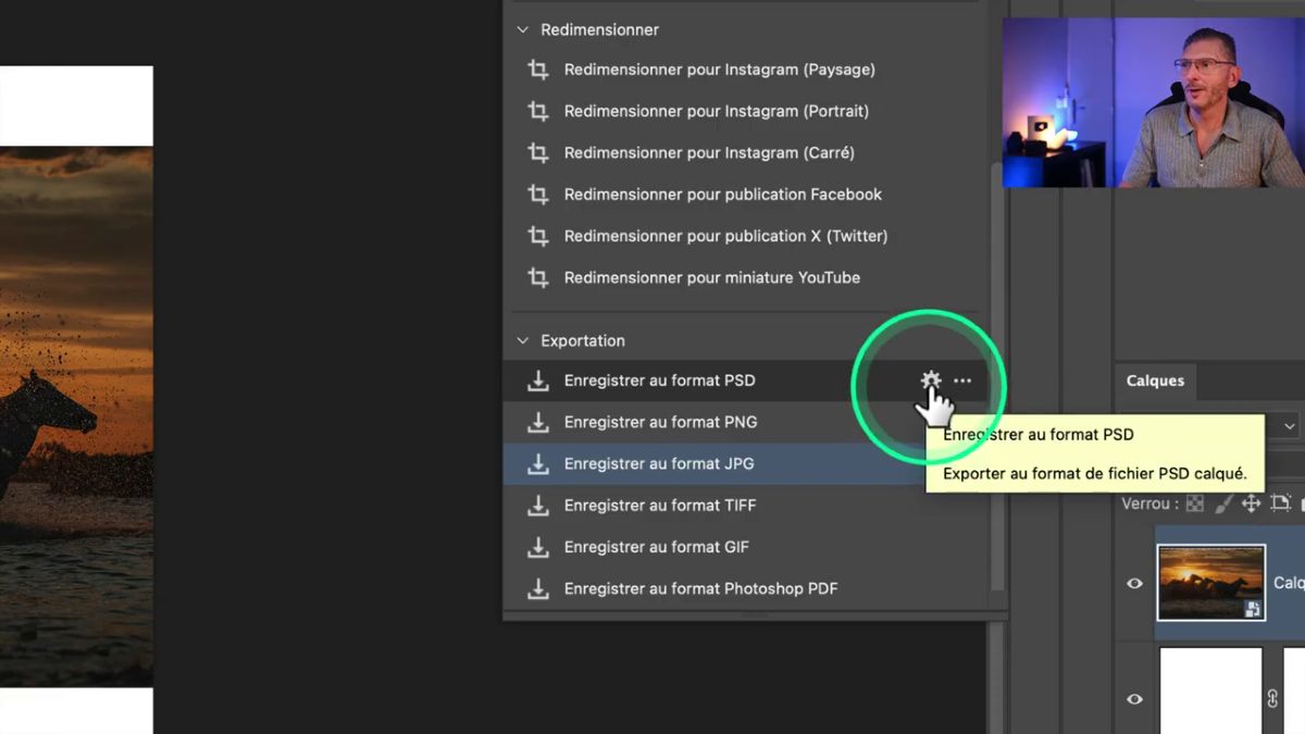 personnalisation action