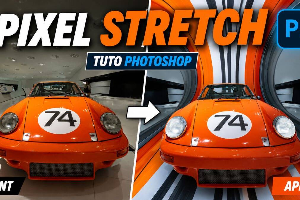 Pixel stretch